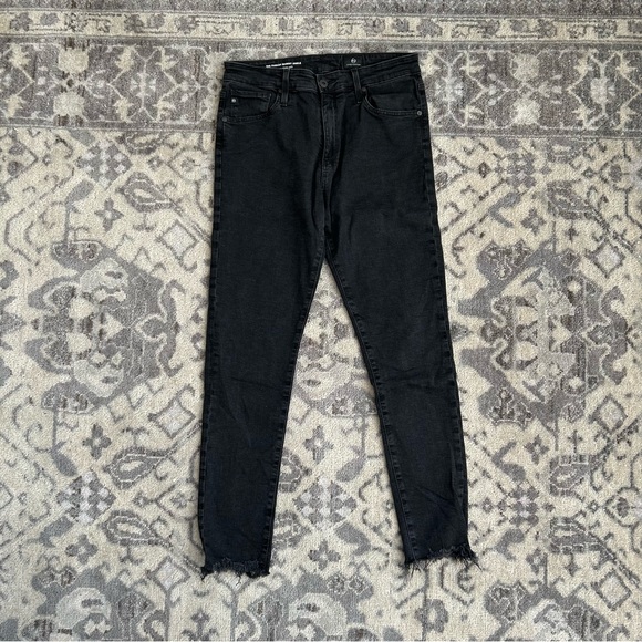 Ag Adriano Goldschmied Denim - AG Adriano Goldshmied Farrah Skinny Ankle Jeans in Black Denim 29